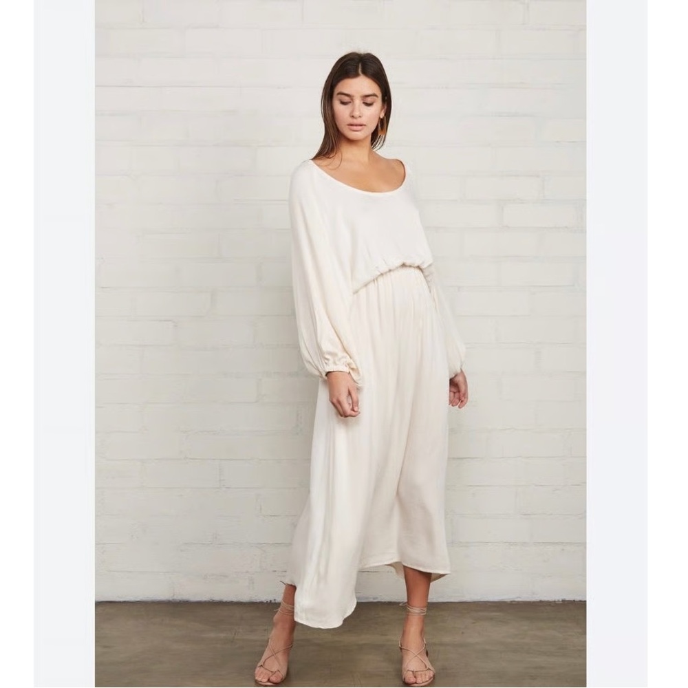NWOT Rachel Pally Cream Ecru Jacquard Yaritza Dress